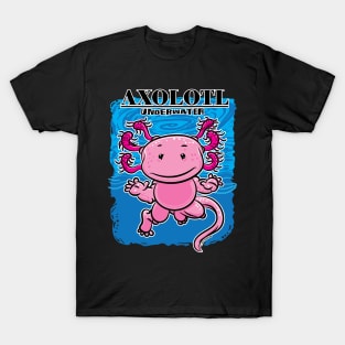 Axolotl Underwater T-Shirt